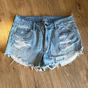 American Eagle High-Waisted Jean Shorts, size 8
